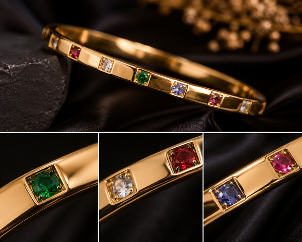 Rainbow Crystal Gold Luxe Bracelet