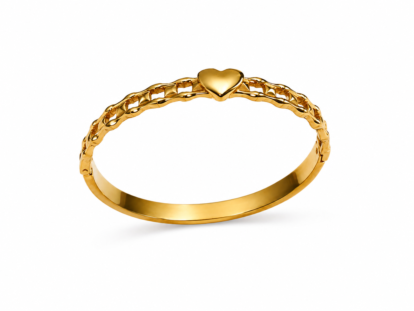 Heart Link Bangle