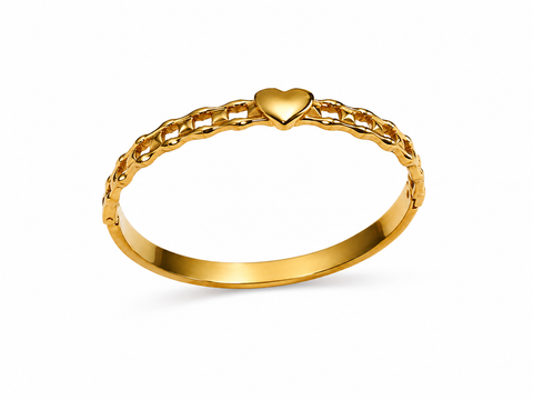Heart Link Bangle