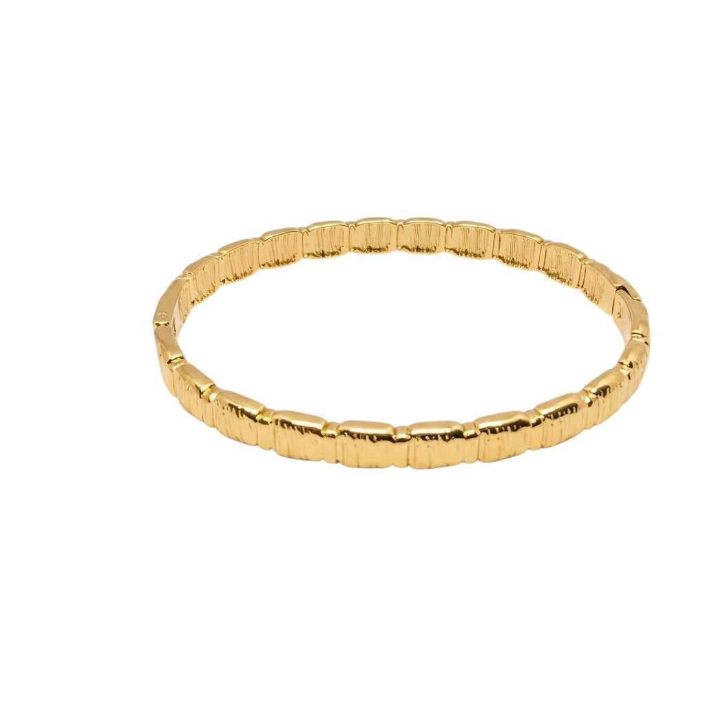 Gold-Tone Textured Bracelet
