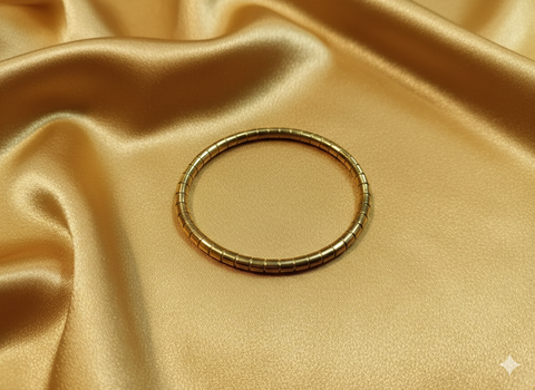 Elegant sleek gold plated minimalist bracelets