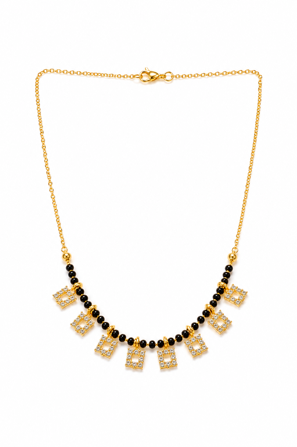 Beaded Charm Mangalsutra Necklace