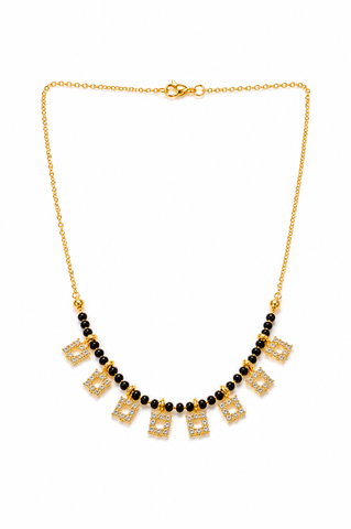 Beaded Charm Mangalsutra Necklace