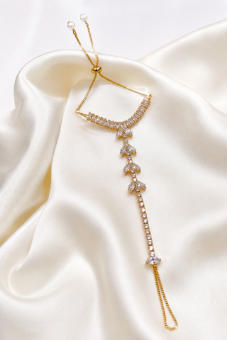 Crystal Leaf Hand Harness Bracelet