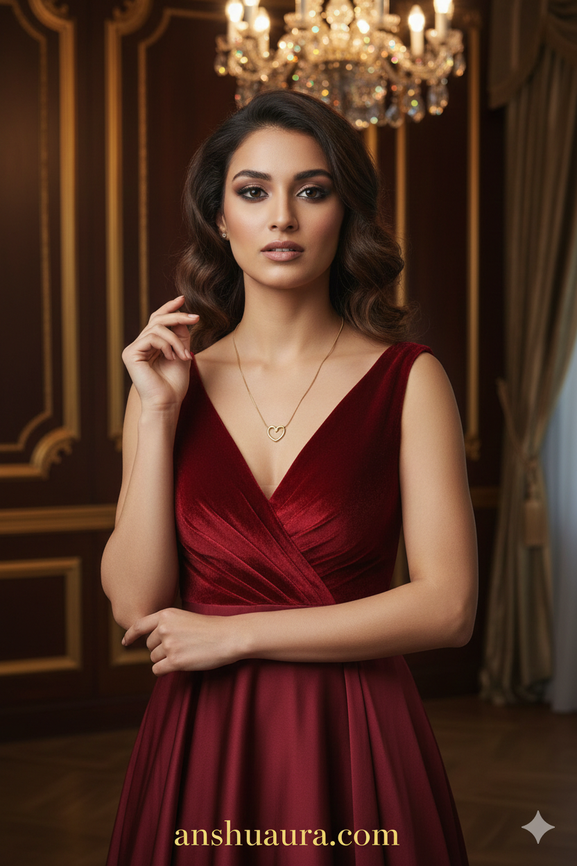 Eternal Love golden Heart Pendant necklace