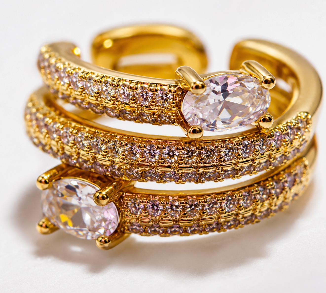 Celeste Crystal Wrap Ring