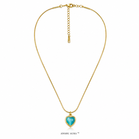 Turquoise Heart Pendant Necklace