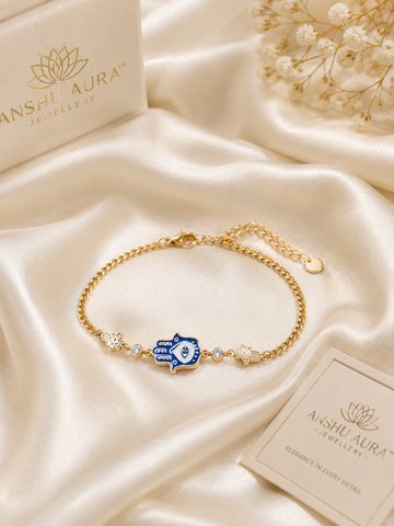 Hamsa Evil Eye Charm Bracelet
