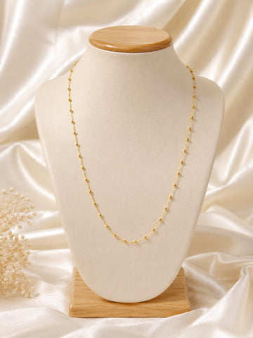 Premium Gold Beaded Chain Necklace