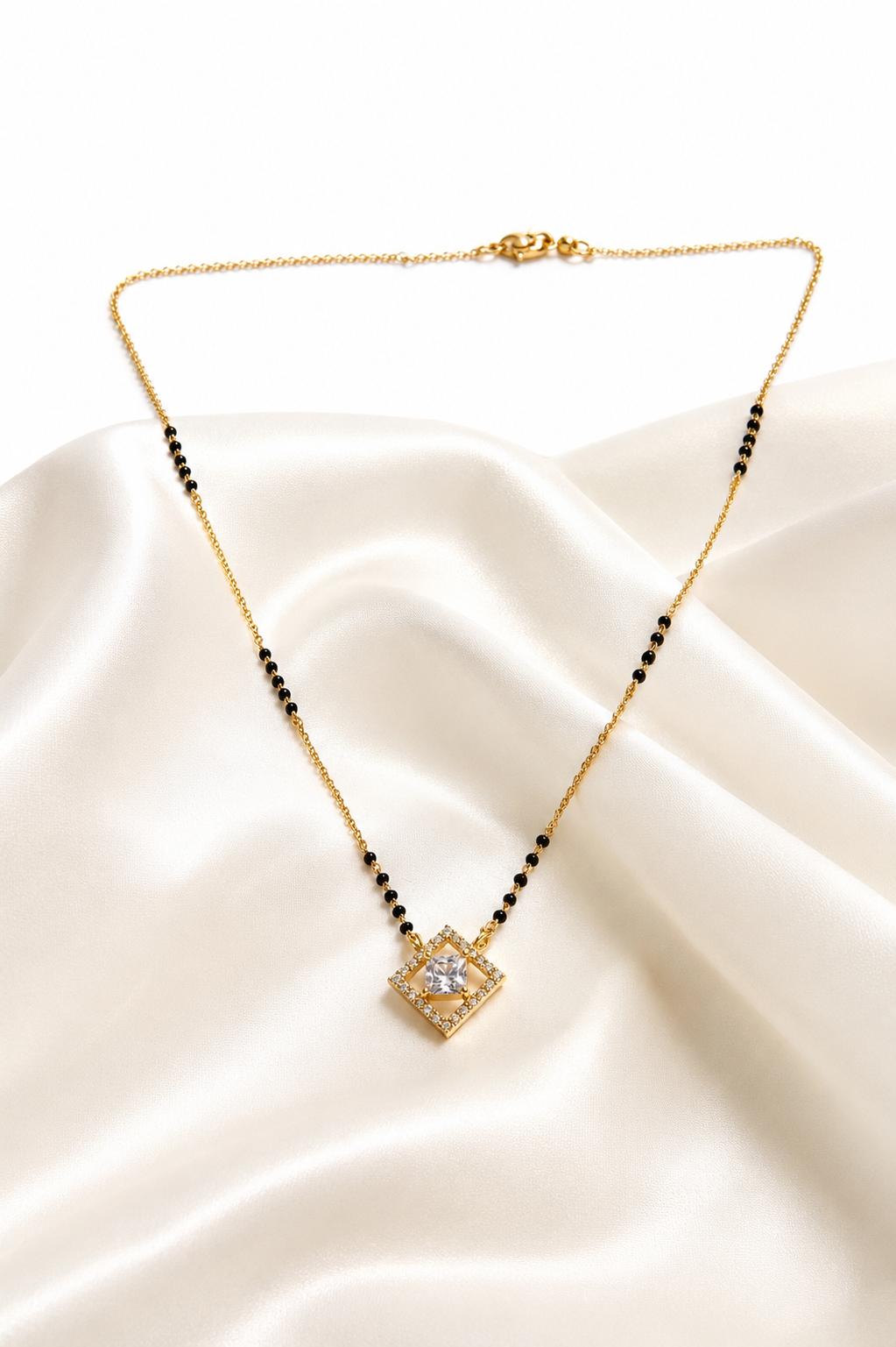 Elegant Diamond-Cut Mangalsutra
