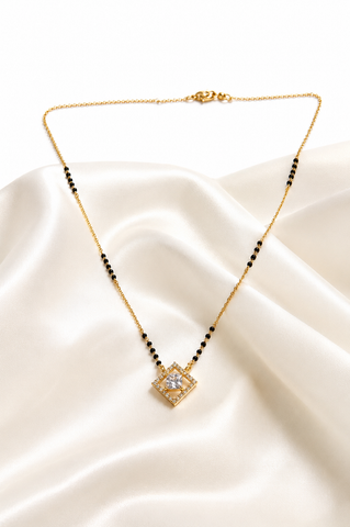 Elegant Diamond-Cut Mangalsutra