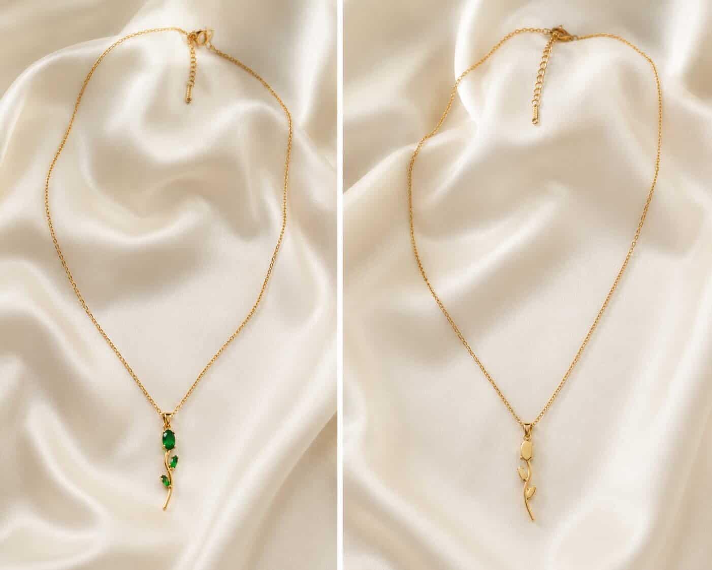 Premium Green Stone Gold Pendant