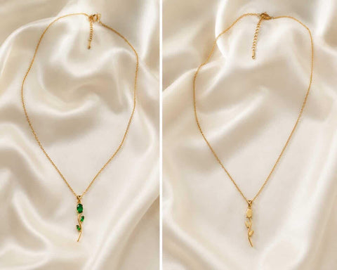 Premium Green Stone Gold Pendant