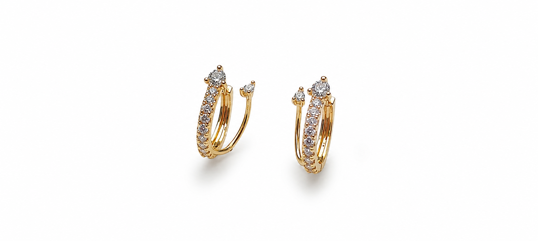 Celeste Crystal Hoop Earrings