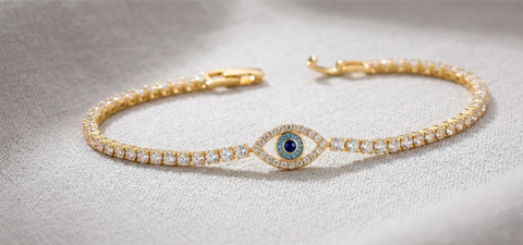 Tennis Evil Eye Bracelet