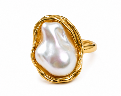 Aurora Baroque Pearl Statement Ring