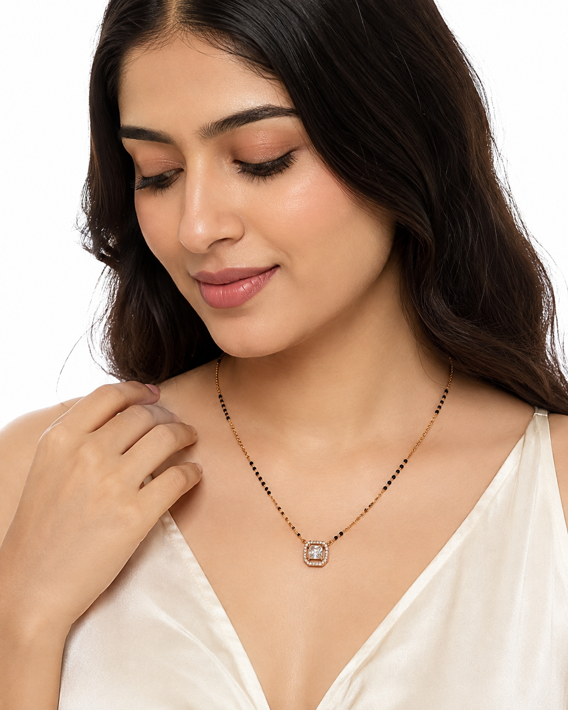 Elegant Crystal Mangalsutra