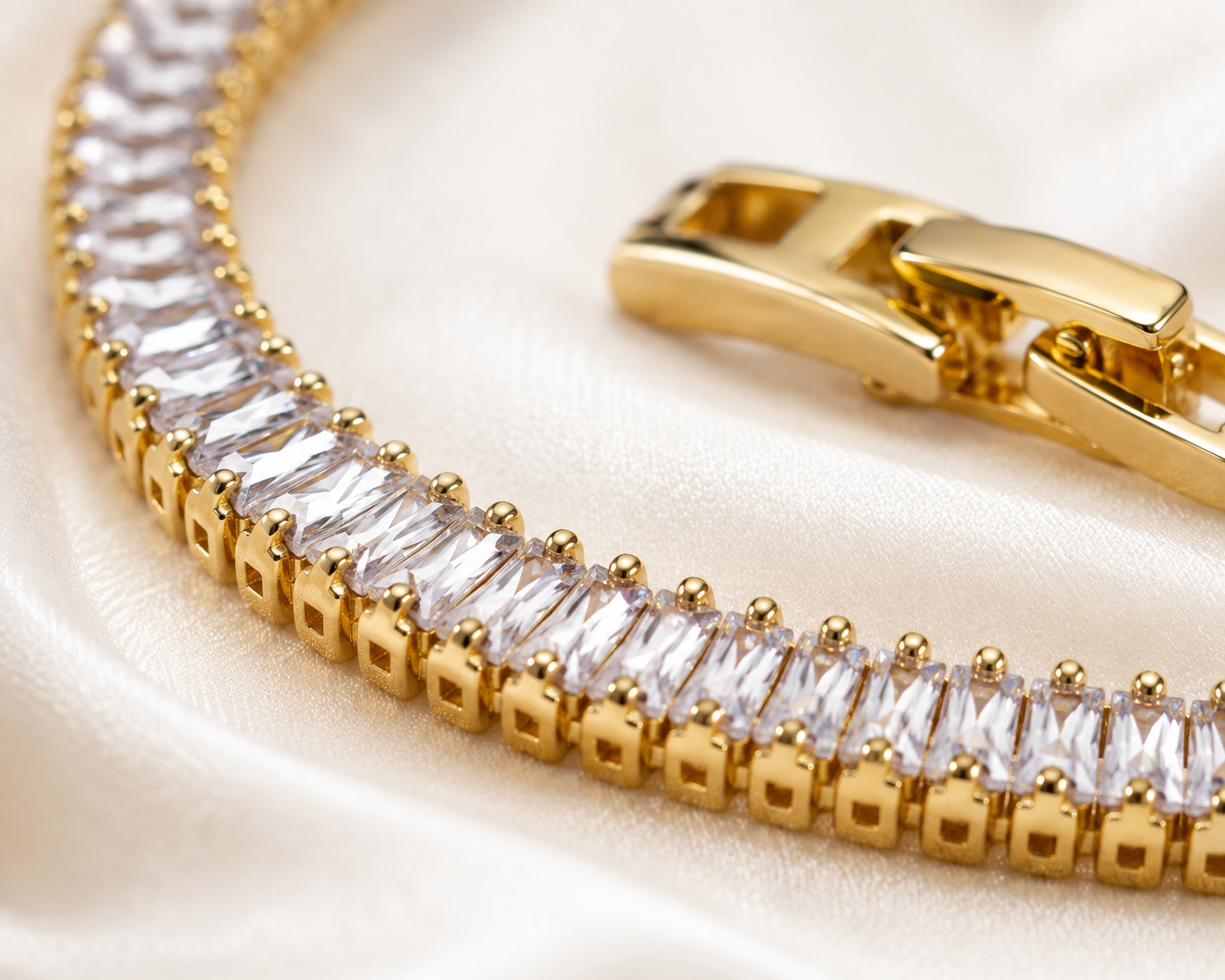 Luxe Baguette Tennis Bracelet