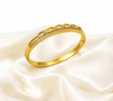 Golden Weave Bangle