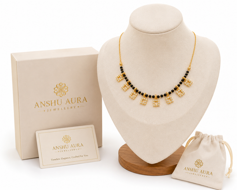 Beaded Charm Mangalsutra Necklace